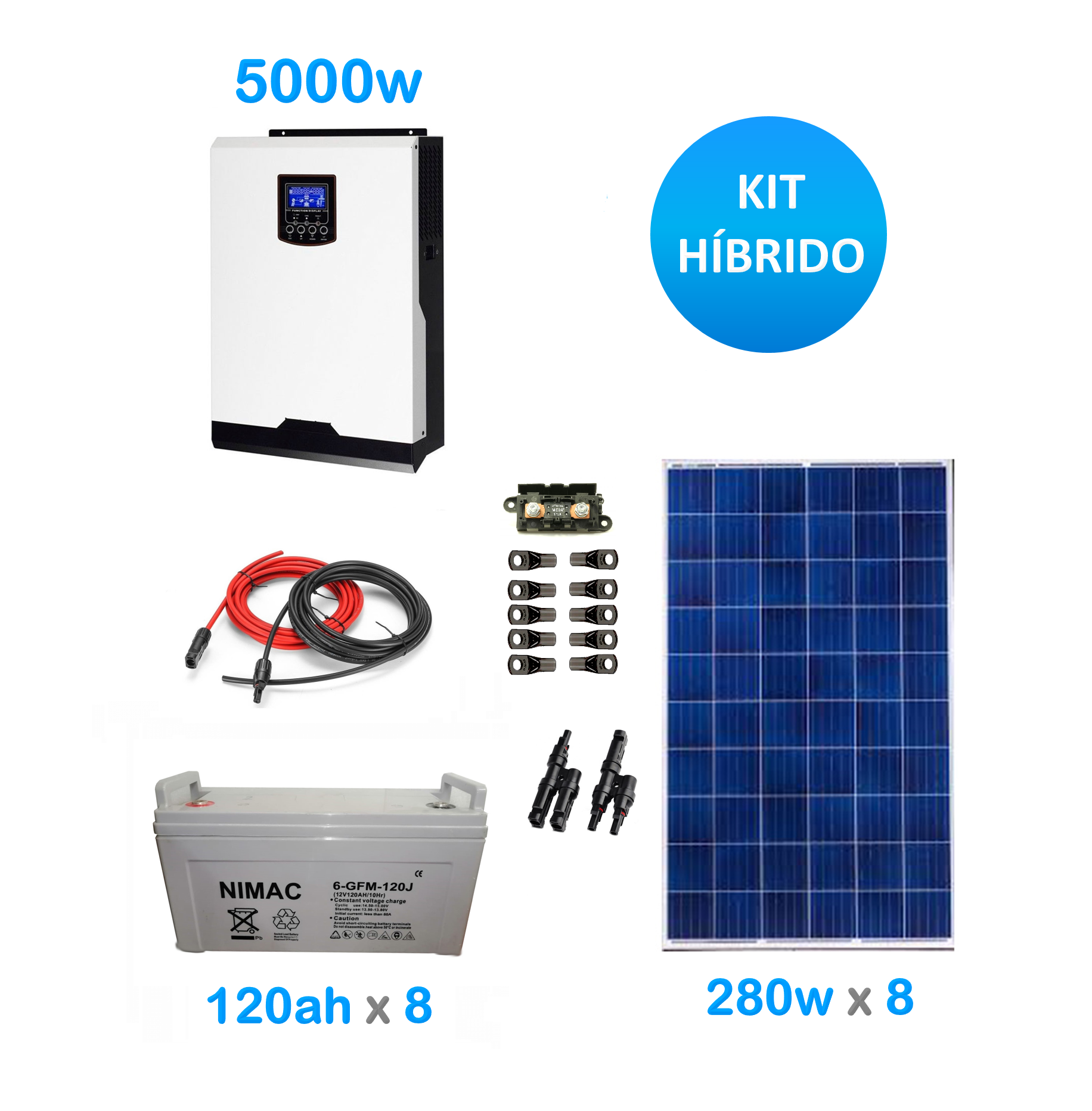 Kit Solar 50Km con Panel y Bateria – Ganagro